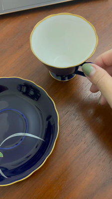 日本香蘭社咖啡杯 高腳咖啡杯