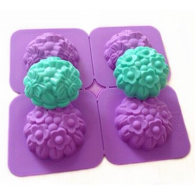立體花球 繡球花 造型矽膠模 手工皂模 蛋糕模 香磚模