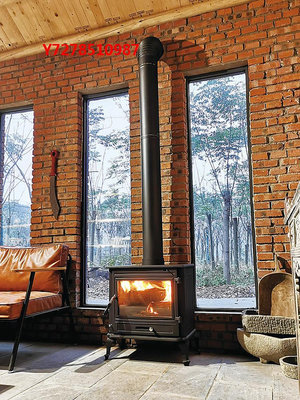 壁爐卡奧壁爐真火燃木柴現代家用農村別墅獨立式客廳民宿鑄鐵取暖器