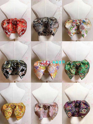 和服日本和服浴衣腰帶 高級提花織錦定型蝴蝶結腰帶 和服配件 多花色