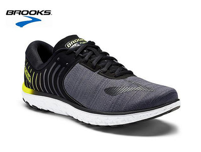 (六折)【Brooks 布魯斯】PureFlow 6 輕量型 慢跑鞋 /深灰黃 1102471D078 B26
