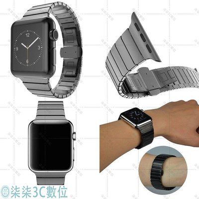 『柒柒3C數位』錶帶Apple watch 蘋果不鏽鋼錶帶 iwatch蝴蝶釦不鏽鋼錶帶金屬錶帶 商務運動iwatch智慧手錶帶