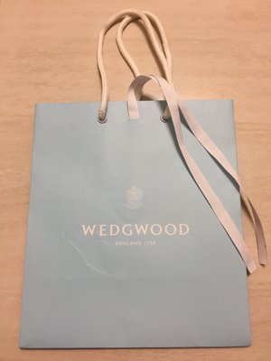 wedgwood 英國皇室 品牌紙袋 藍 骨瓷