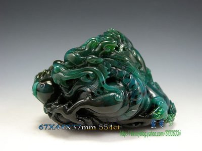 【阿誠＃收藏】《藍玉髓俗稱台灣藍寶髓》玻璃種‧變色龍‧深藍《 印尼藍寶》異龍搶珠