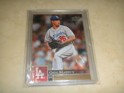 美國職棒 Dodgers Greg Maddux 2009 Upper Deck  #211  球員卡