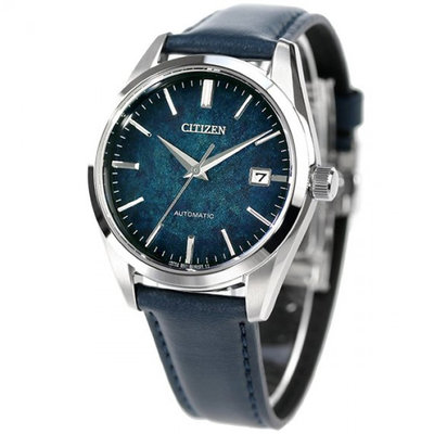 現貨 CITIZEN NB1060-12L 星辰錶 手錶 38mm 銀箔漆 機械錶 藍面皮錶帶 男錶女錶