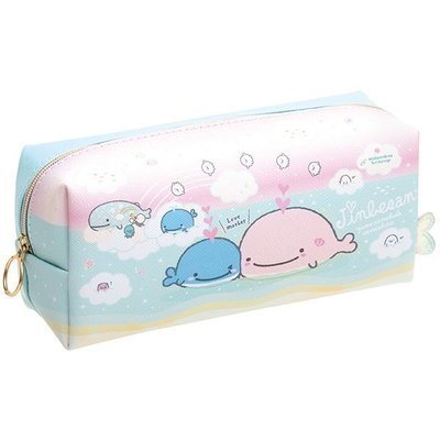 神秘的夢想《現貨》Coco馬日本代購~ SAN-X 鯨鯊先生 甚平鯊 鯨鯊 鯊魚 藍鯨 鉛筆盒 筆袋 收納包