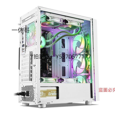 機殼 支持X79 X58 X99 雙路服務器主板臺式電腦背走線白色機殼E-ATX