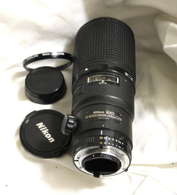 二手 Nikon AF Micro-Nikkor 200mm f4 D ED 中焦段微距鏡+UV 濾鏡+遮光罩HN-24