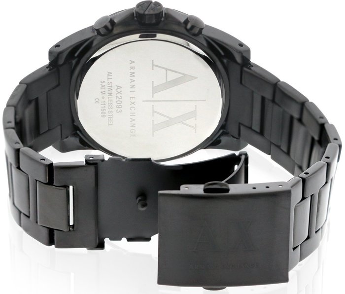 IMPRESSION】ARMANI EXCHANGE AX 亞曼尼手錶43mm 鍍黑鋼帶AX2093 現貨| Yahoo奇摩拍賣