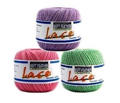 【天河、小珍珍】蘇菲亞蕾絲細線夏紗 LACE100% 棉 Cotton【適合鉤娃娃、桌巾墊、衣服】【歐洲進口】