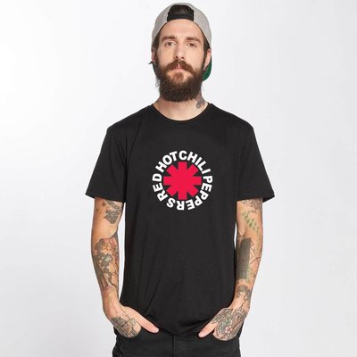 Red Hot chili Peppers logo 短袖T恤 黑色 嗆辣紅椒 樂團 圖案 搖滾 BAND【現貨】