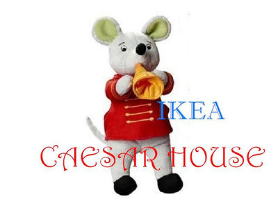 ╭☆凱斯小舖☆╮絕版新品 【IKEA】KLAPPAR CIRKUS, 吹喇叭鼠-逼真可愛逗趣玩偶.限量(另售大野狼與奶奶.小紅帽)