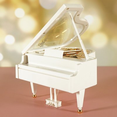 現貨熱銷-新款小號仿真古典歐式三角鋼琴音樂盒創意禮物家飾擺設樂器音樂盒爆款