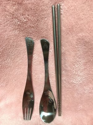 筷子湯匙叉子組、304不鏽鋼筷子、不鏽鋼湯匙、不鏽鋼叉子、環保餐具組、304不鏽鋼餐具組，筷子、湯匙、叉子、餐具組