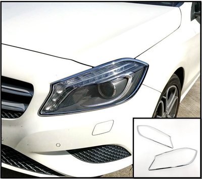 圓夢工廠 Benz 賓士 A W176 A160 A180 A200 2012~18 改裝 鍍鉻 車燈框 前燈框 頭燈框