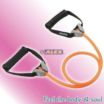 (布丁體育) ALEX B-4302 高強度拉力繩-輕型 美體彈力繩 (台灣製) 另賣 一字繩 拉力器 健腹輪