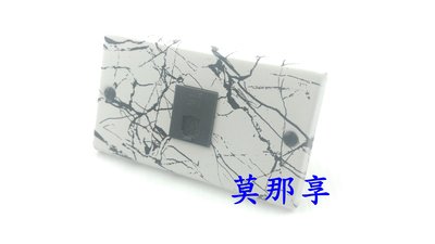 [ 莫那享 ] 工業風 白鐵 仿白大理石 電話線插座 單 (深灰色) M-178