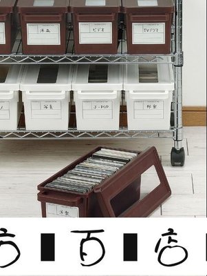 方塊百貨-日本進口cd收納盒 家用dvd收納碟片光盤盒漫畫專輯整理 ps4收納箱-服務保障