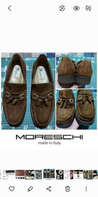 MORESCHI麂皮材質手工鞋