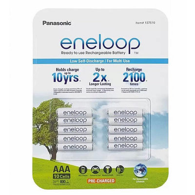 [COSCO代購] C137510 Panasonic Eneloop 4號充電電池 10入