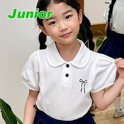 JS~JM ♥上衣(IVORY) LAGO-2 24夏季 LGG240401-057『韓爸有衣正韓國童裝』~預購