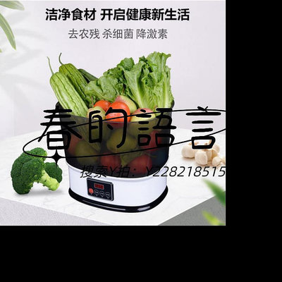 洗菜機果蔬清洗機家用水果蔬菜解毒去農殘除菌凈化自動臭氧超聲波消毒機