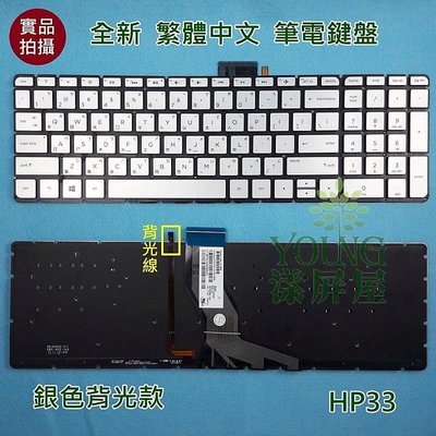 【漾屏屋】惠普 HP 17-G119DX TPN-Q172 TPN-Q173 M6-P000 銀色 背光 筆電 鍵盤
