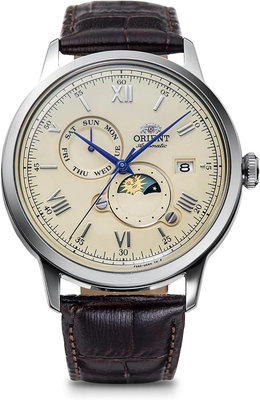 日本正版 Orient 東方 Bambino RN-AK0803Y 男錶 手錶 機械錶 皮革錶帶 日本代購