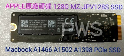 【Apple 原廠 硬碟 MZ-JPV128S SSD 128G】Macbook A1466 A1502 A1398
