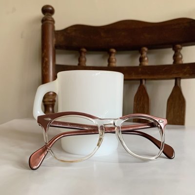 50s 美國製 american optical 鏡框 AO 老眼鏡 透明 老品 cityboy 鏡架 眼鏡 膠框 美式 騎士 強尼戴普 ARNEL