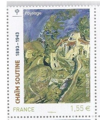 2013年法國畫家柴姆．蘇丁（Chaim Soutine）郵票