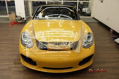 Dr. Color 玩色專業汽車包膜 Porsche Boxster S 全車包膜細紋自體修復透明犀牛皮 (PPF)