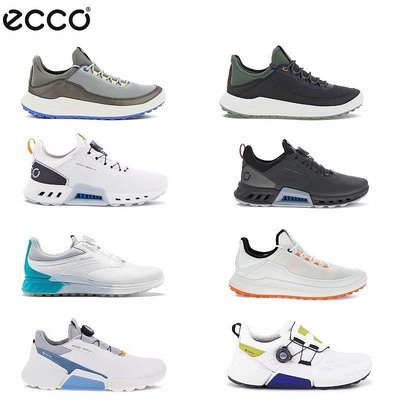 23新款Ecco愛步高爾夫球鞋男士休閑運動固定釘鞋防水舒適BOA健步-黃奈一