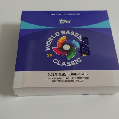 [全新未拆封] 2023 Topps WBC經典賽卡盒(1盒20張卡沒有中華隊