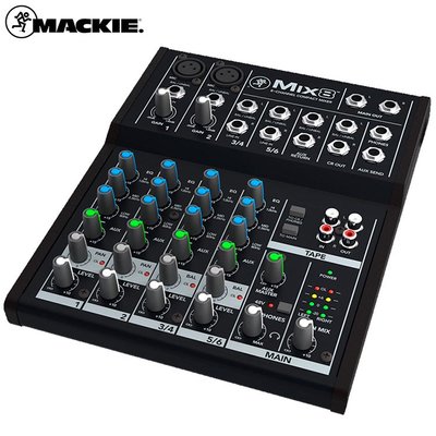 Mackie MIX8 小型混音器-原廠公司貨