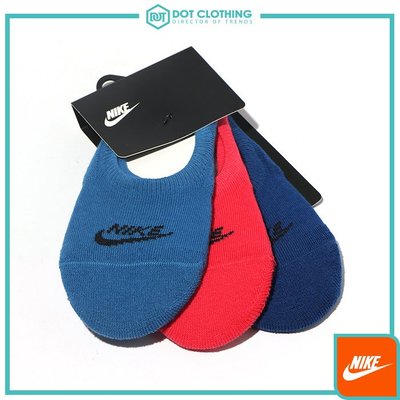 DOT 聚點 Nike Sportswear 桃粉 水藍 深藍 隱形襪 船型 短襪 三雙一組 女 SX6014 -975