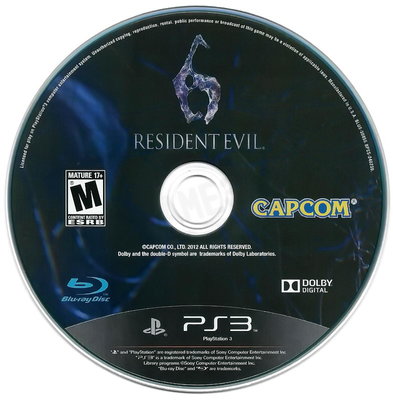 【二手遊戲】PS3 惡靈古堡6 BIOHAZARD RESIDENT EVIL 6 英文版 裸裝【台中恐龍電玩】