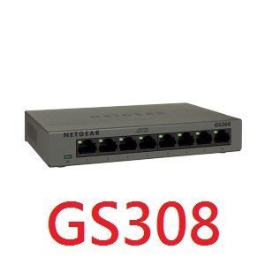 【附發票公司貨】NETGEAR GS308 8埠 網路交換器