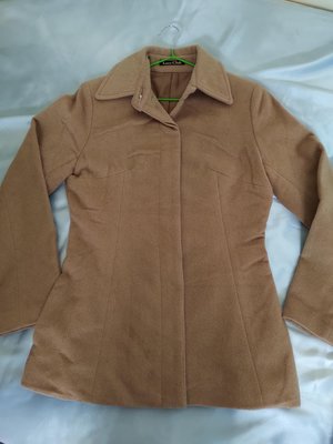 [99go]  全新 日本製 Loco Club 駝色 奶茶色 安哥拉 羊毛外套 短大衣 M號