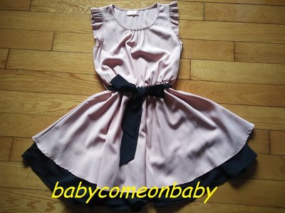 衣服 TOKYO FASHION 東京著衣 洋裝 無袖 粉紅色 黑色 公主風 蝴蝶結