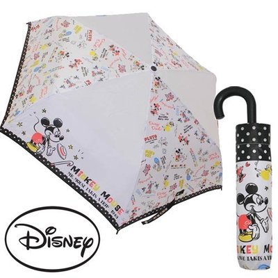含稅附發票 日本正版 Disney 迪士尼 好朋友 米奇 米妮 唐老鴨 彎鉤手把 雨傘 附傘套 生日禮物【059869】