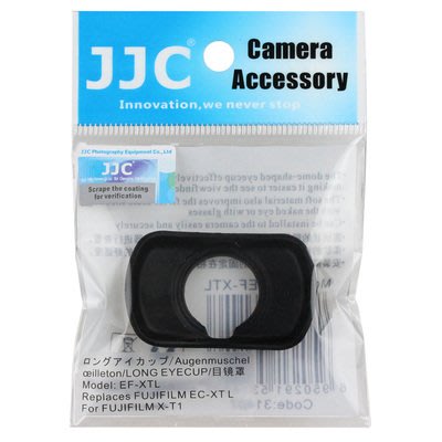 公司貨JJC EC-XTL眼罩富士XT4 XT3 XT2 XT1 XH1相機眼罩GFX100 GFX-50S取景器