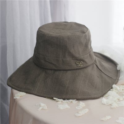 日本遮陽帽 寬大帽沿 日本防晒帽 抗UV遮陽防紫外線日本帽子 可折疊 棉麻涼感
