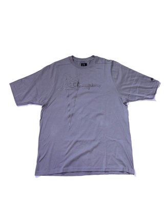 Rick Owens x Champion Logo-Embroidered T-Shirt.踢恤