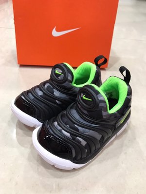 現貨 iShoes正品 Nike Dynamo Free TD 小童 黑 綠 毛毛蟲 運動鞋 童鞋 CQ5416-941