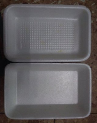 『二手品免運』NO.233 長方形盤*12個 24*15.5cm 保麗龍 保鮮盤 肉品冷凍盤 水果冷藏盤
