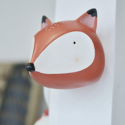 【現貨精選】SP003 北歐創意可愛卡通動物狐貍壁掛墻飾兒童房背景墻