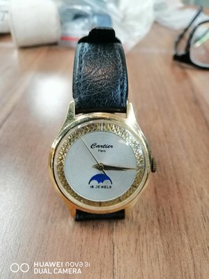 瑞士原廠原裝廠卡地亞手動上鏈包金機械錶