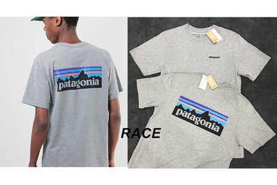 【RACE】PATAGONIA P-6 LOGO RESPONSIBILI TShirt T恤 短袖 圓領 基本款 灰